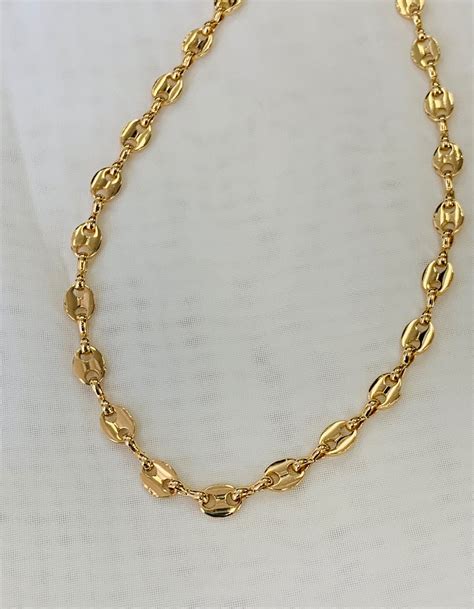 gucci neck chains|14k gold Gucci link chain.